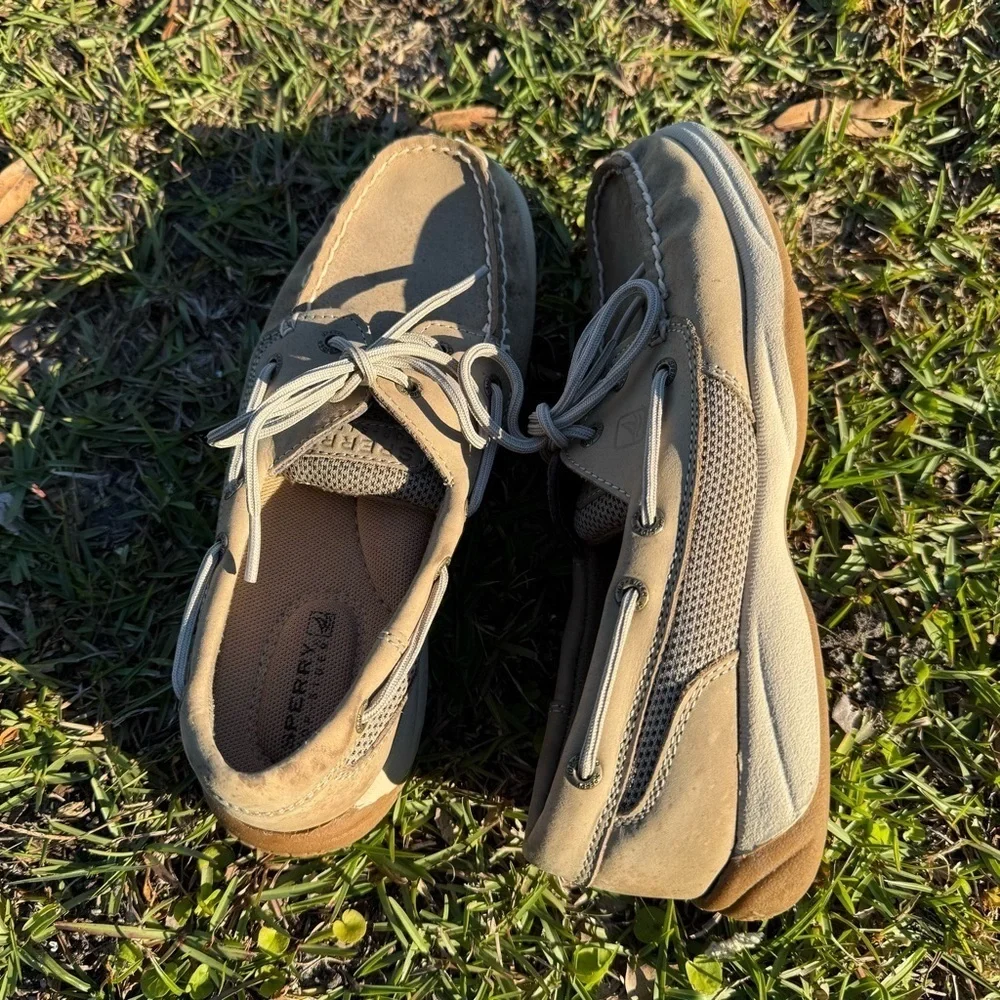 Sperry Women’s Top Sider Tan Boat‎ Shoes Size 6M